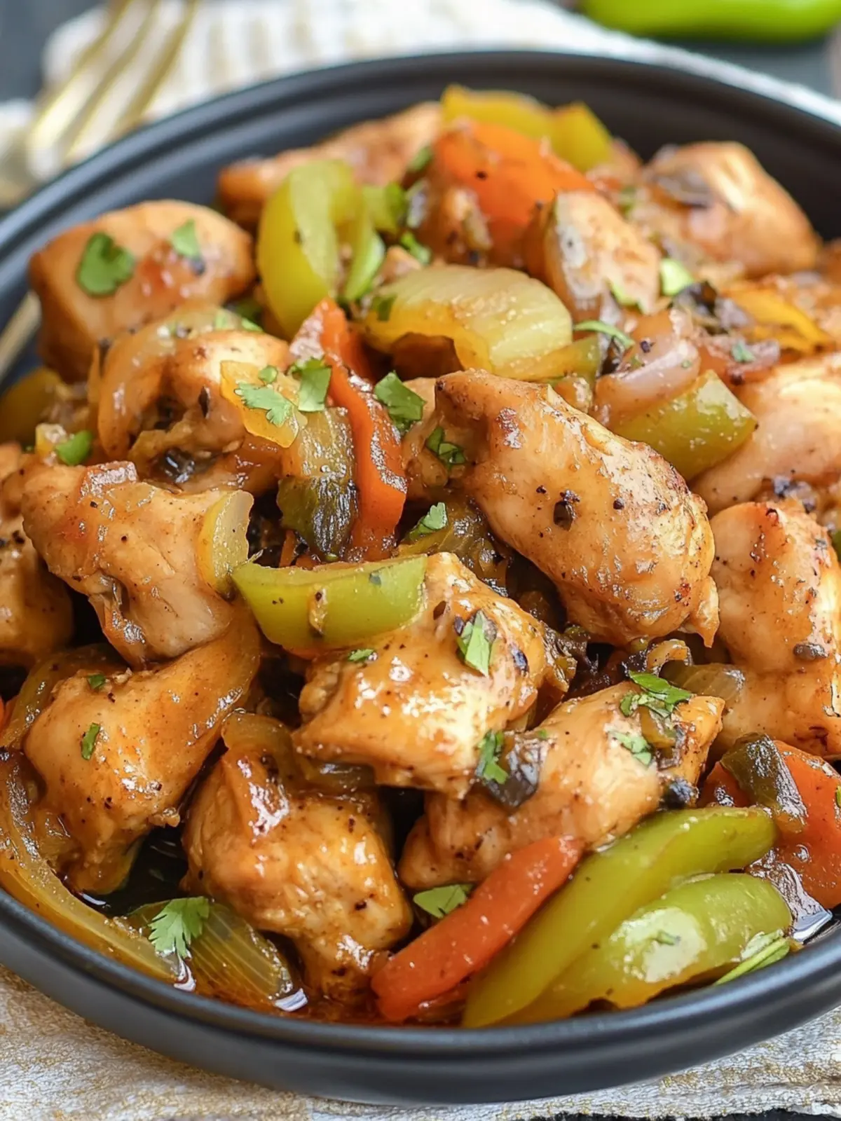 Savor Every Bite: Easy Pepper Chicken over Buttered Rice Pepper Chicken