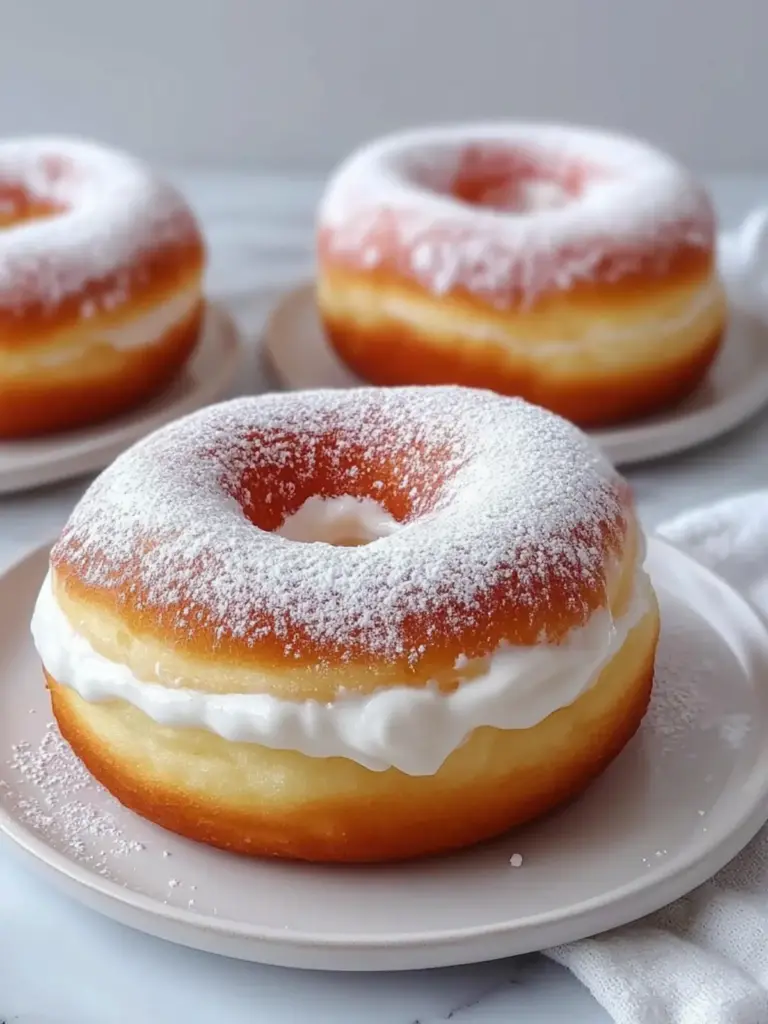 Fluffy Korean Milk Cream Donut