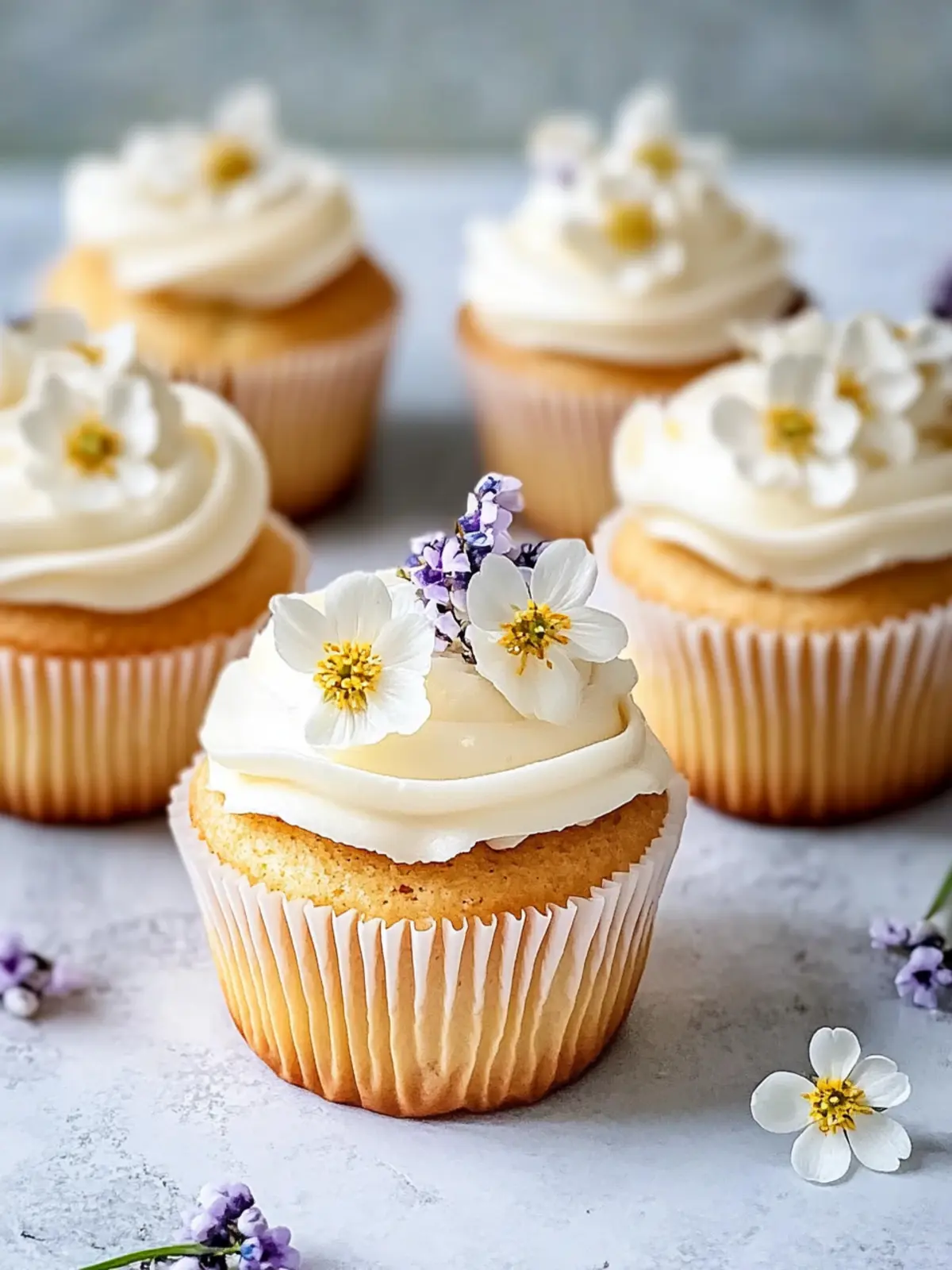 Delightful Elderflower Cupcakes with Zesty Lemon Twist Elderflower Cupcakes