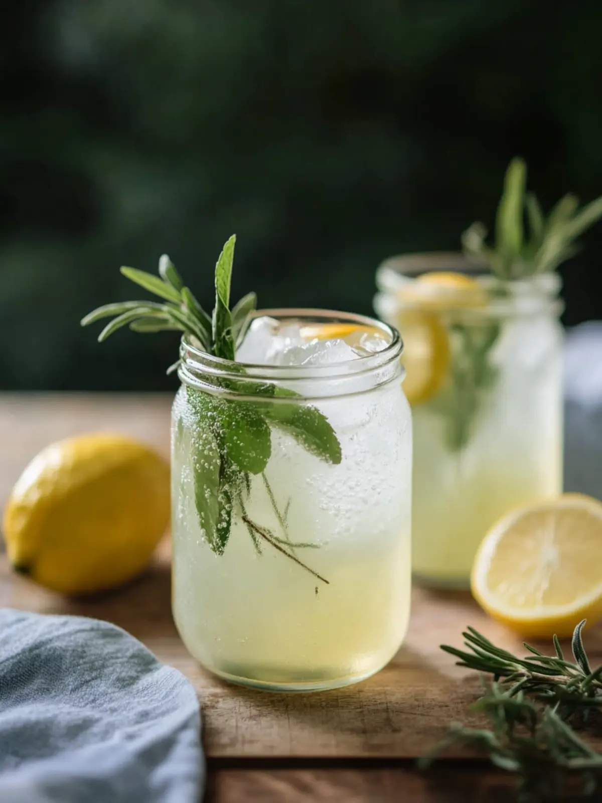 Refresh with Mint and Rosemary Lemonade with Vanilla Delight Mint and Rosemary Lemonade with Vanilla
