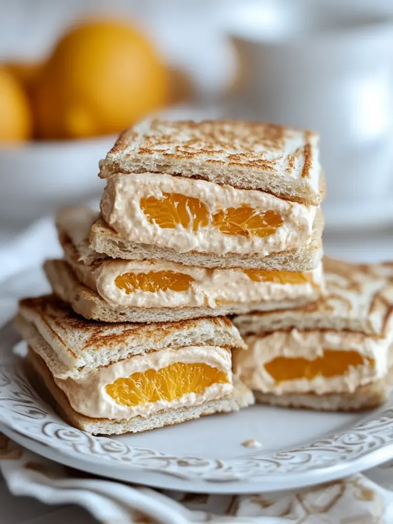 Creamy Cinnamon Orange Tea Sandwiches