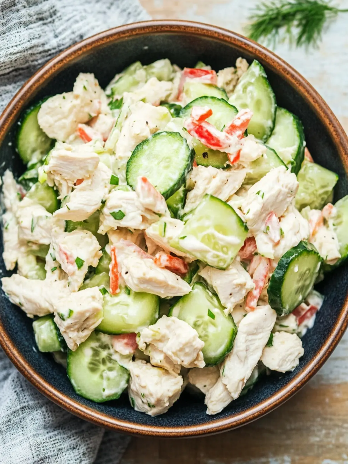 Refreshing Cold Cucumber Chicken Salad for Easy Summer Meals Cold Cucumber Chicken Salad