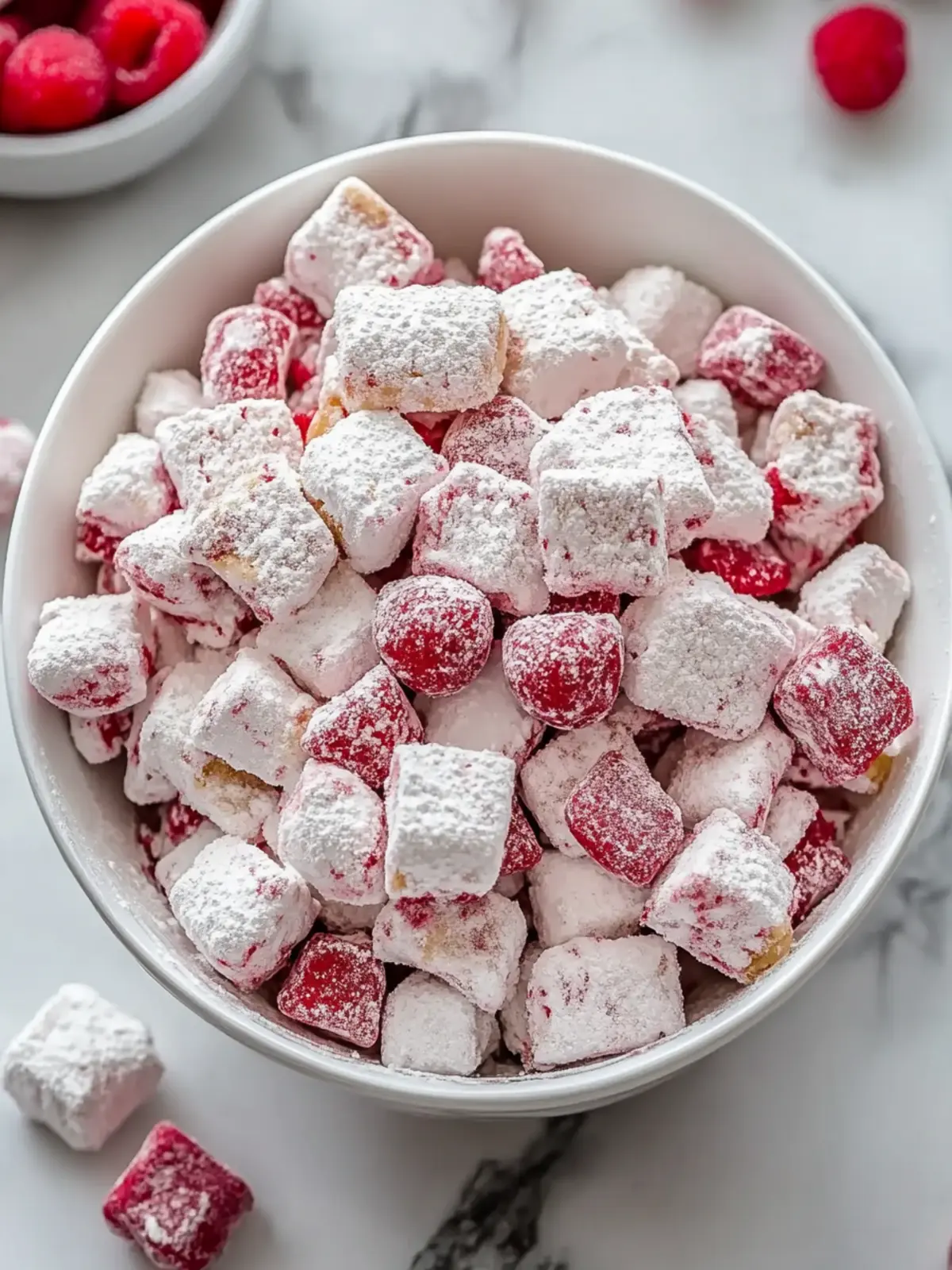 Irresistible Cherry Cheesecake Puppy Chow for Sweet Snacking Cherry Cheesecake Puppy Chow