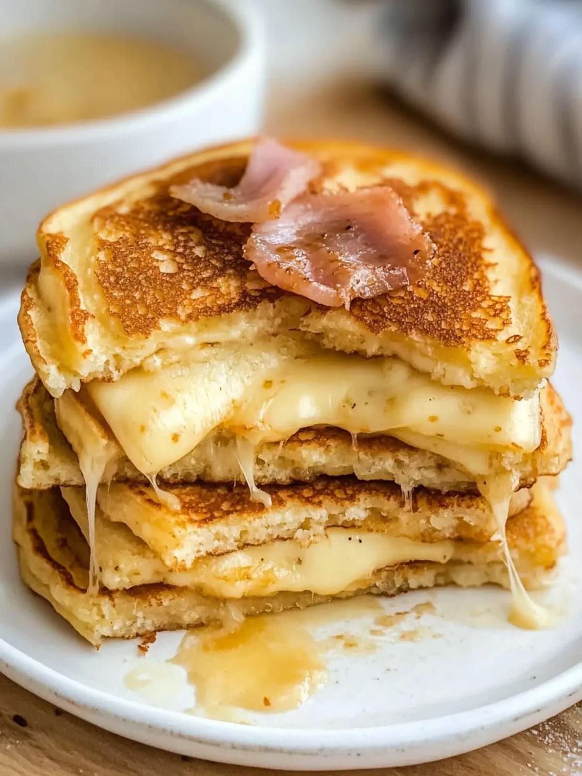 Cheesy Grilled Cheese Pancakes: Breakfast Bliss Awaits Grilled Cheese Pancakes