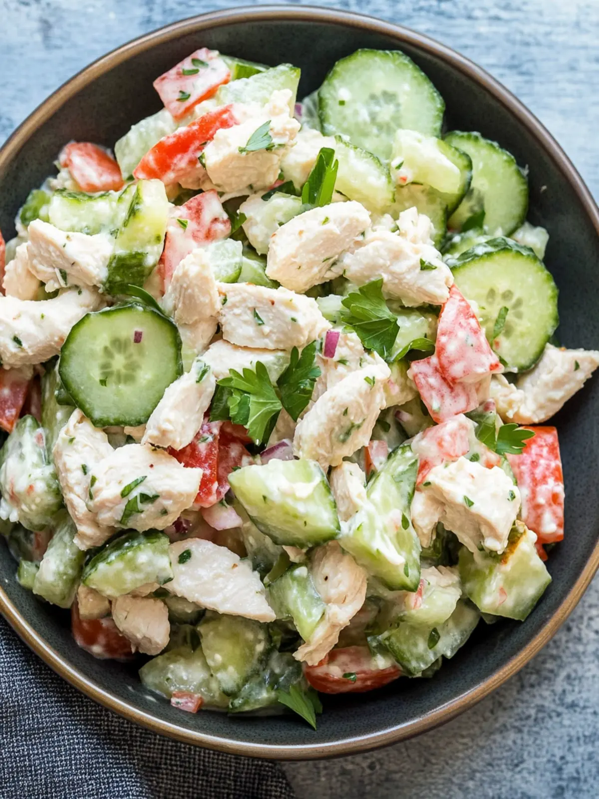 Refreshing Cold Cucumber Chicken Salad for Easy Summer Meals Cold Cucumber Chicken Salad