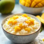 Coconut Mango Rice Pudding
