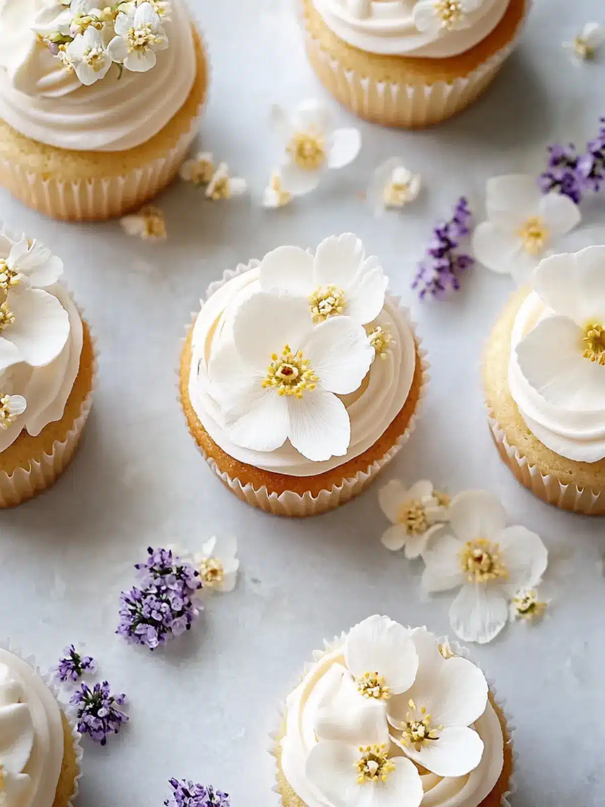 Delightful Elderflower Cupcakes with Zesty Lemon Twist Elderflower Cupcakes