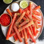 Spicy Watermelon Fries with Zesty Coconut Lime Dip Spicy Watermelon Fries