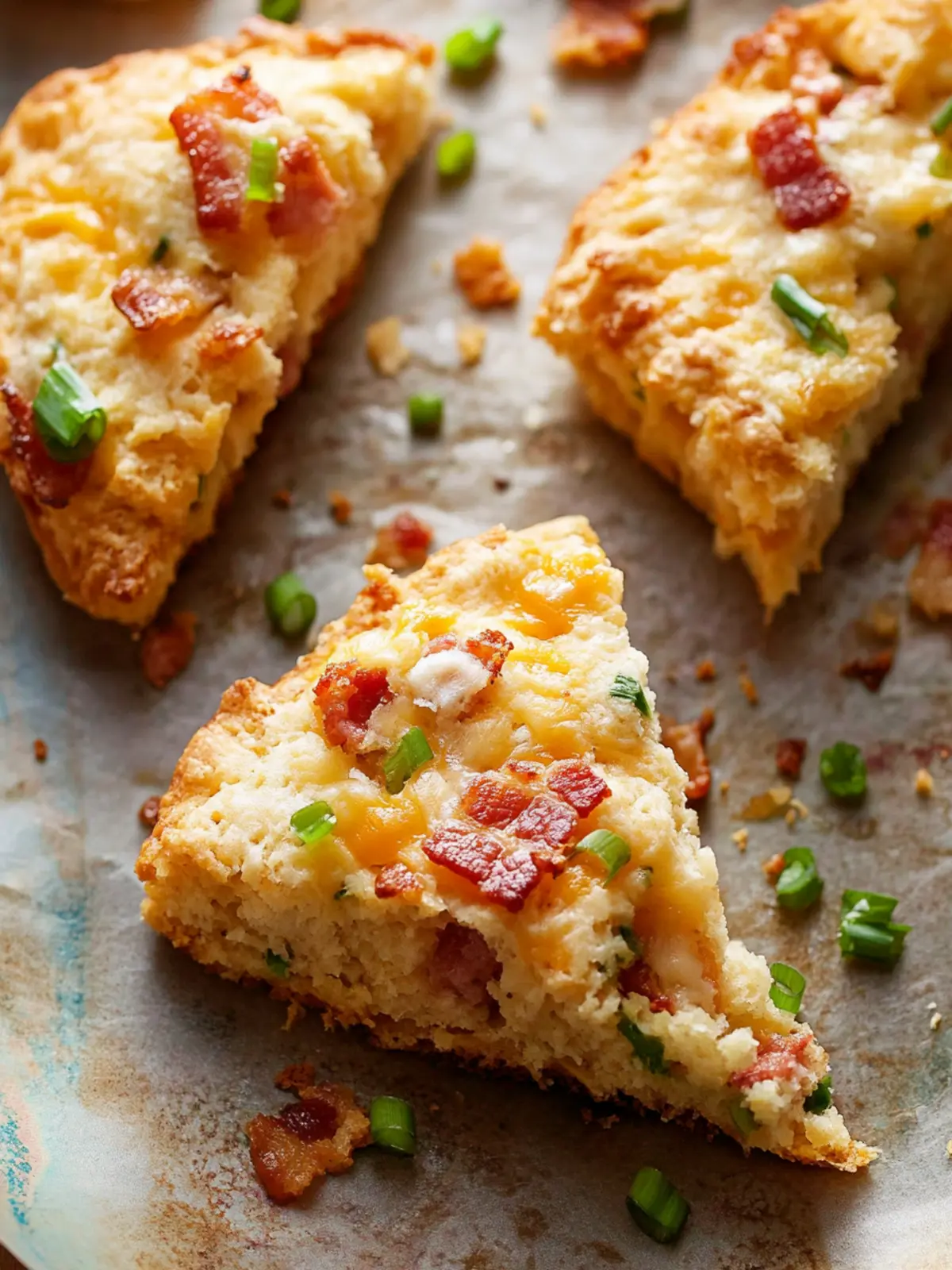 Bacon, Cheddar, & Scallion Scones for Your Cozy Morning Bacon, Cheddar, & Scallion Scones