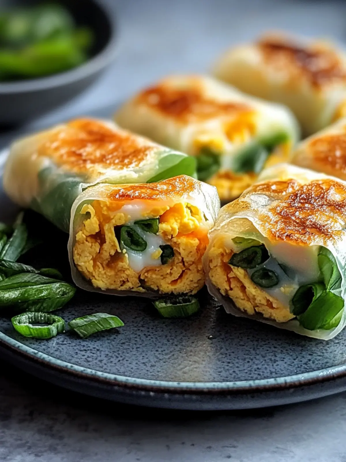 Crispy Rice Paper Egg Wraps