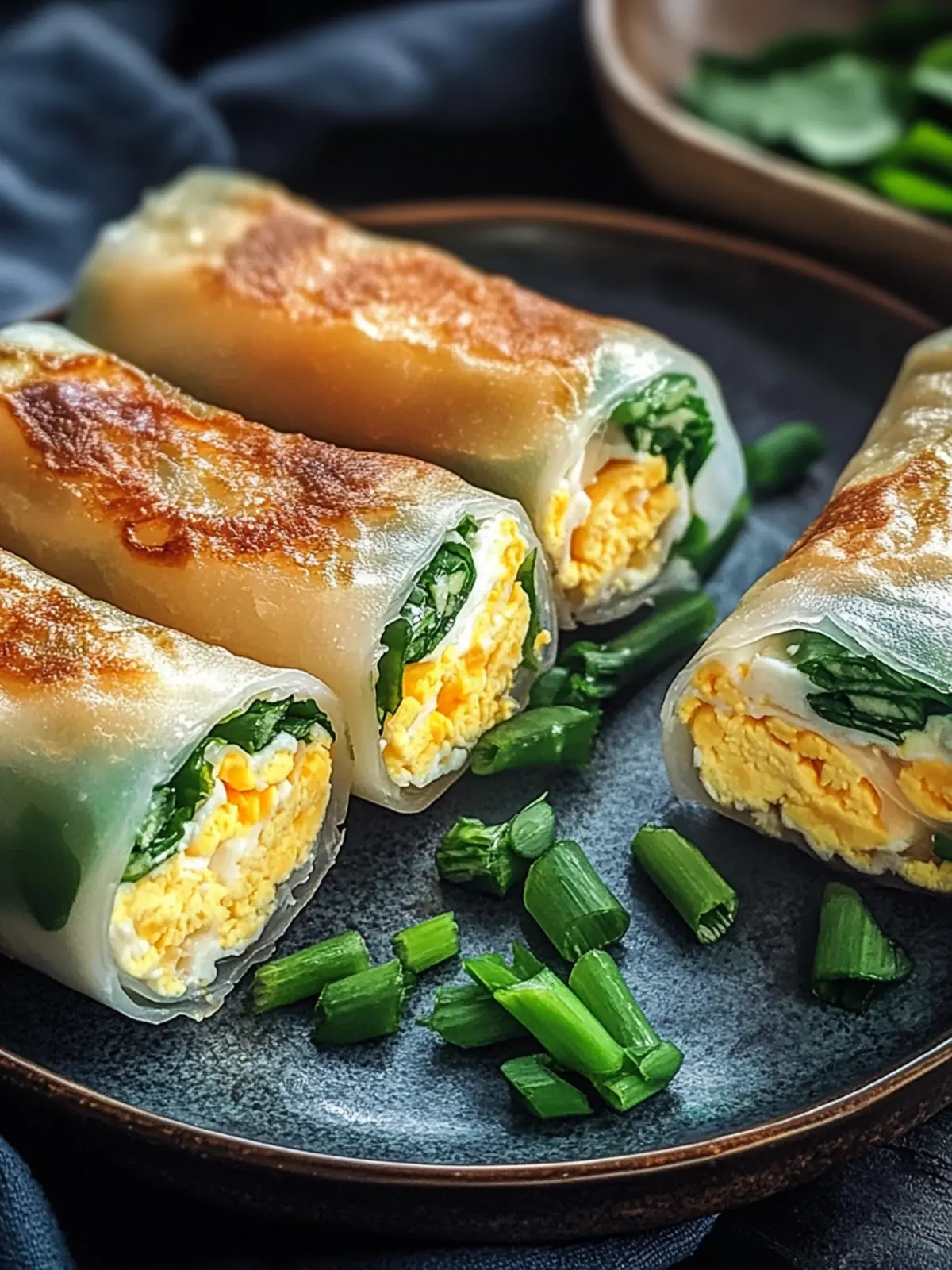 Crispy Rice Paper Egg Wraps