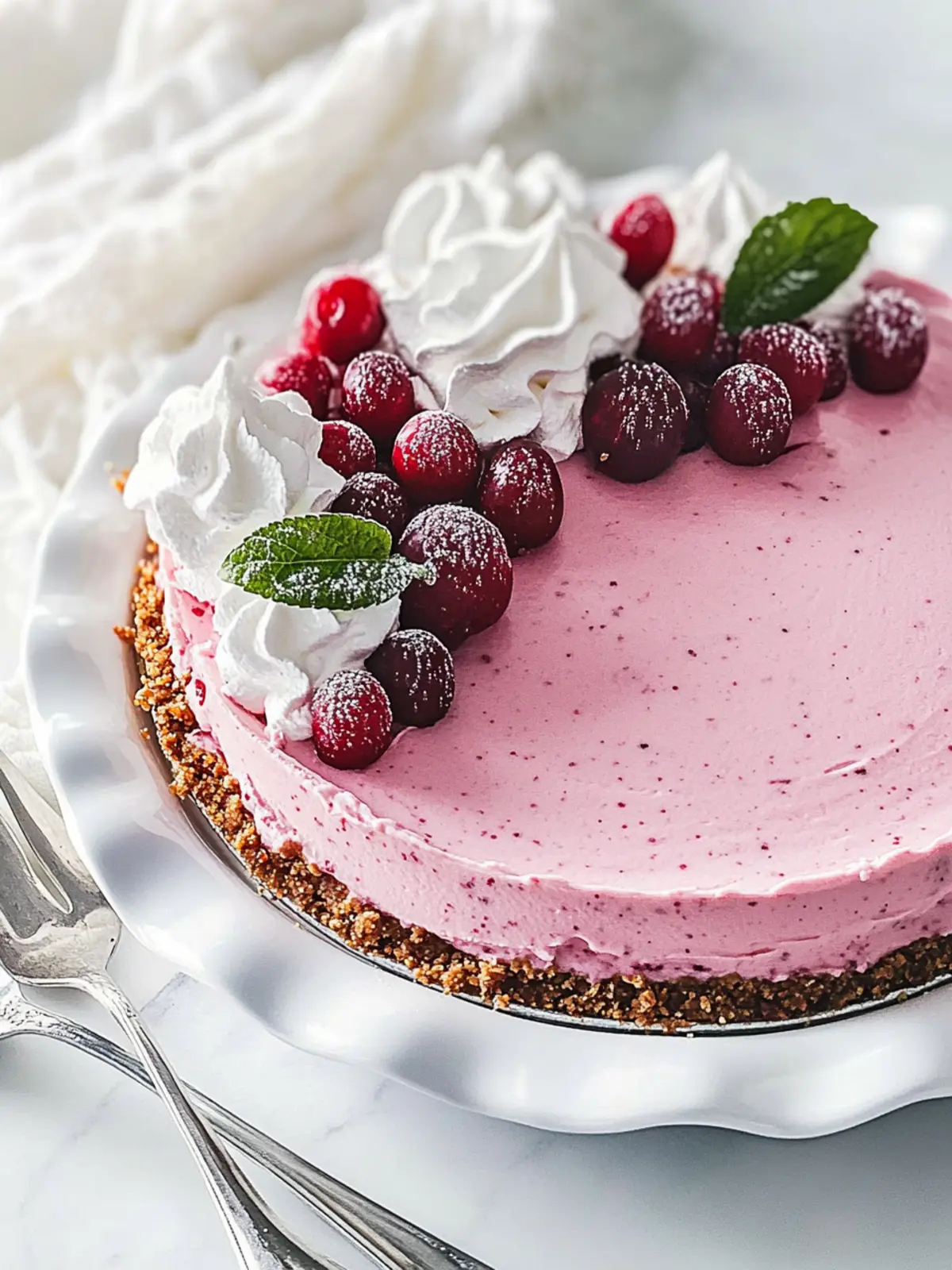 Delightful Cranberry Mousse Pie for Sweet Celebrations Cranberry Mousse Pie