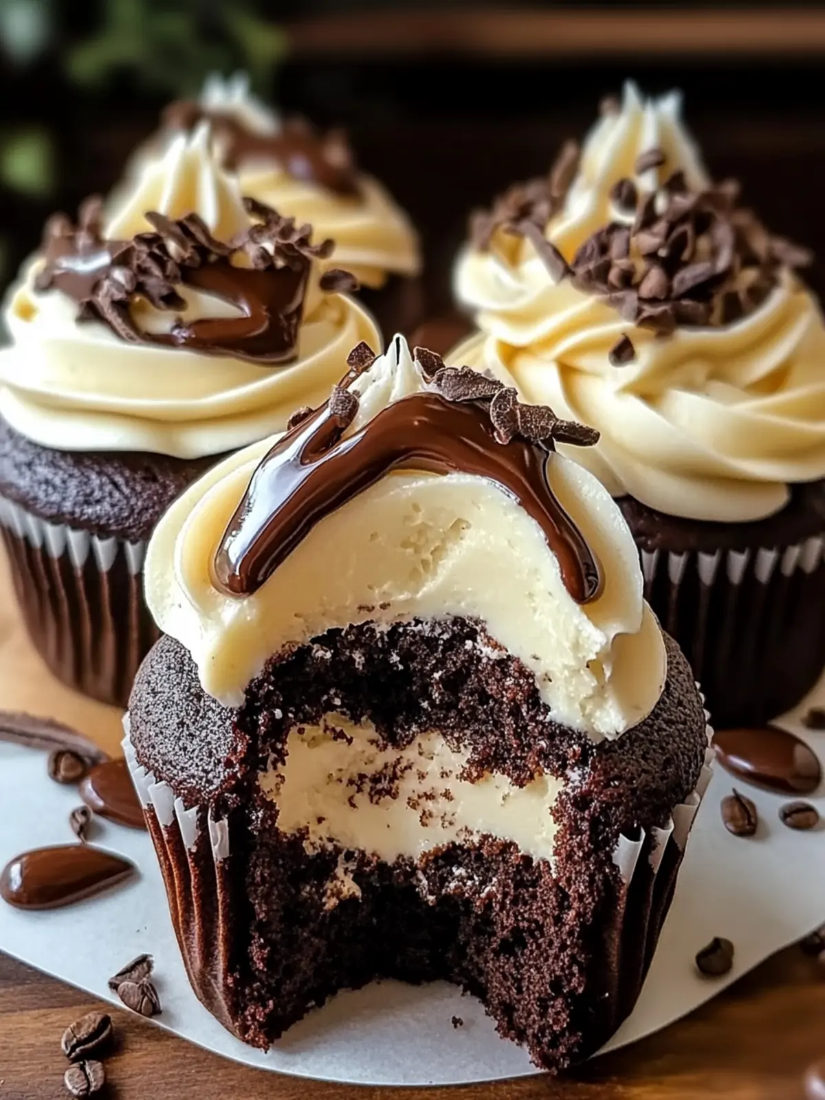 Irresistible Chocolate Coffee Cream Cupcakes to Delight You Chocolate Coffee Cream Cupcakes
