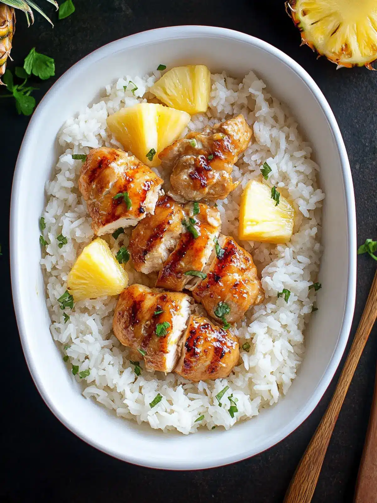 Juicy Pineapple Chicken and Rice