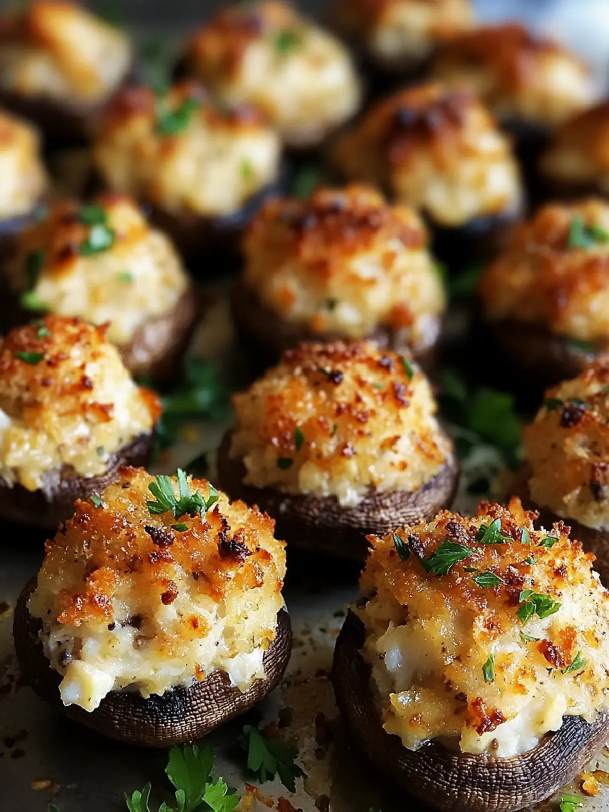 Red Lobster Crab Stuffed Mushrooms for a Cozy Night In Red Lobster Crab Stuffed Mushrooms