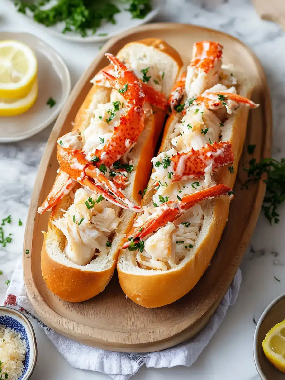 Garlic Butter King Crab Rolls