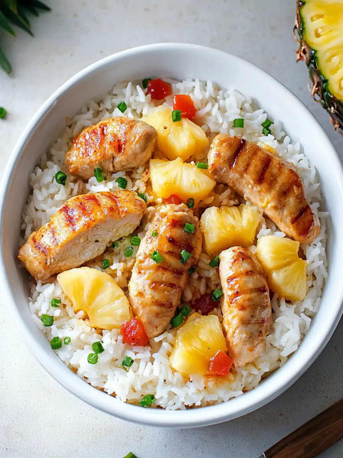Juicy Pineapple Chicken and Rice