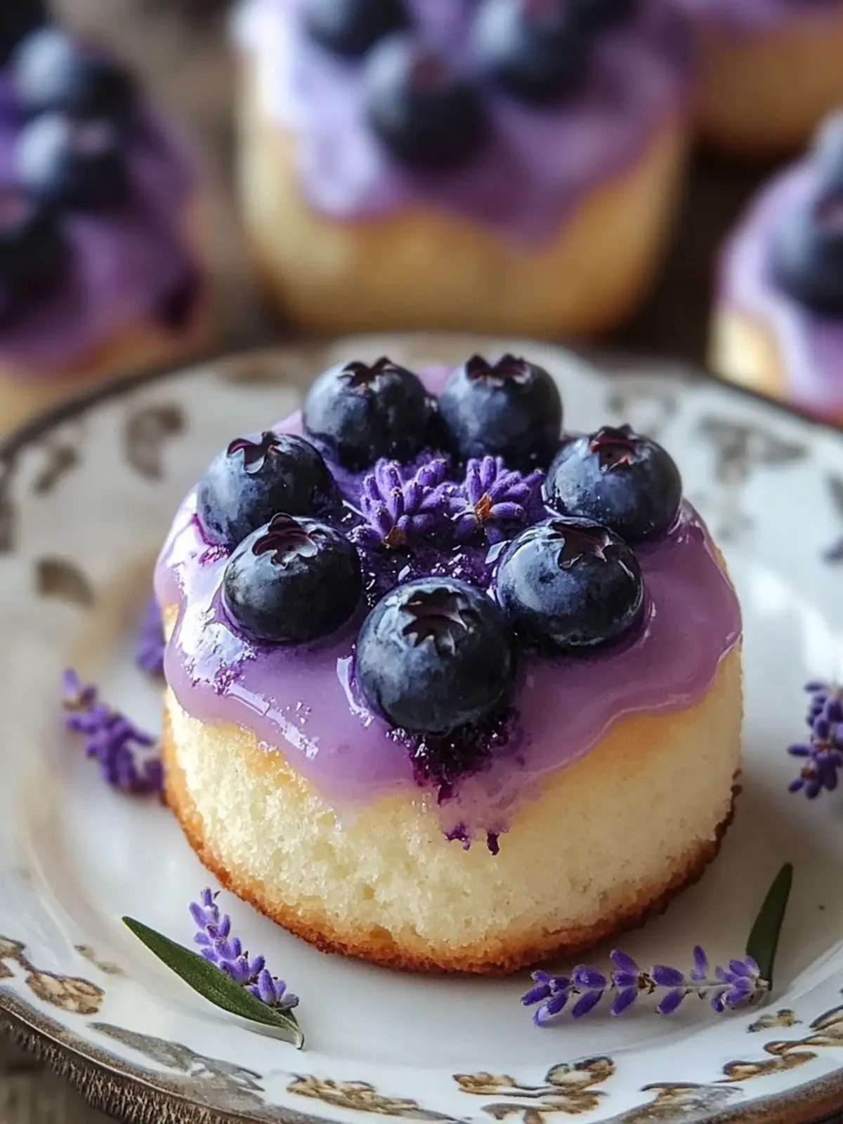Lavender Blueberry Tea Cakes for a Sweet Afternoon Treat Lavender Blueberry Tea Cakes