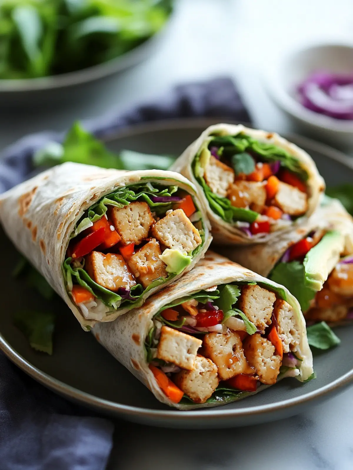 Delicious Maple Hoisin Shredded Tofu Wraps You’ll Love Maple Hoisin Shredded Tofu Wraps
