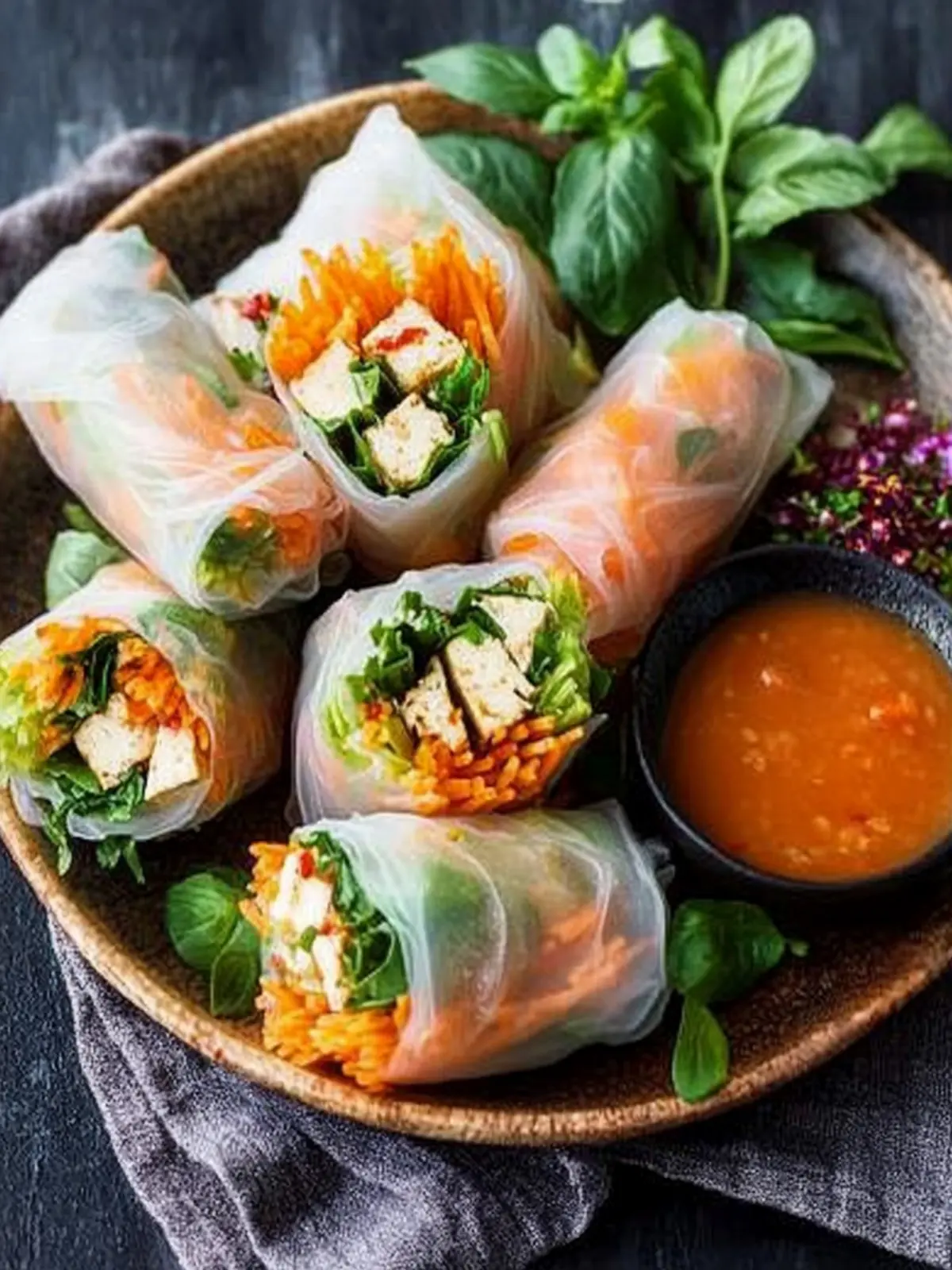 Healthy Tofu Spring Rolls That Will Ignite Your Taste Buds Tofu Spring Rolls