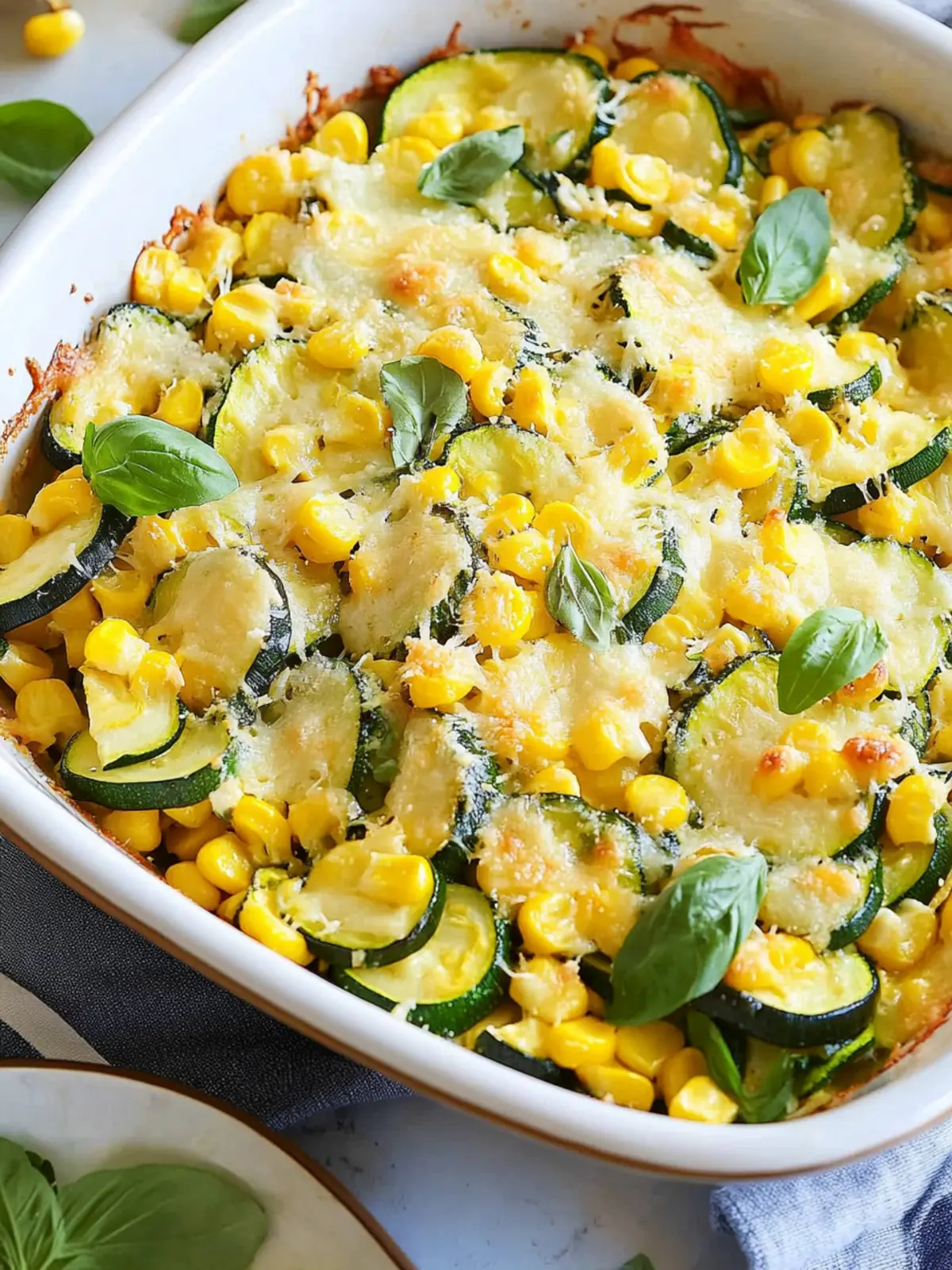 Zucchini Corn Parmesan Bake: A Quick and Cheesy Delight Zucchini Corn Parmesan Bake