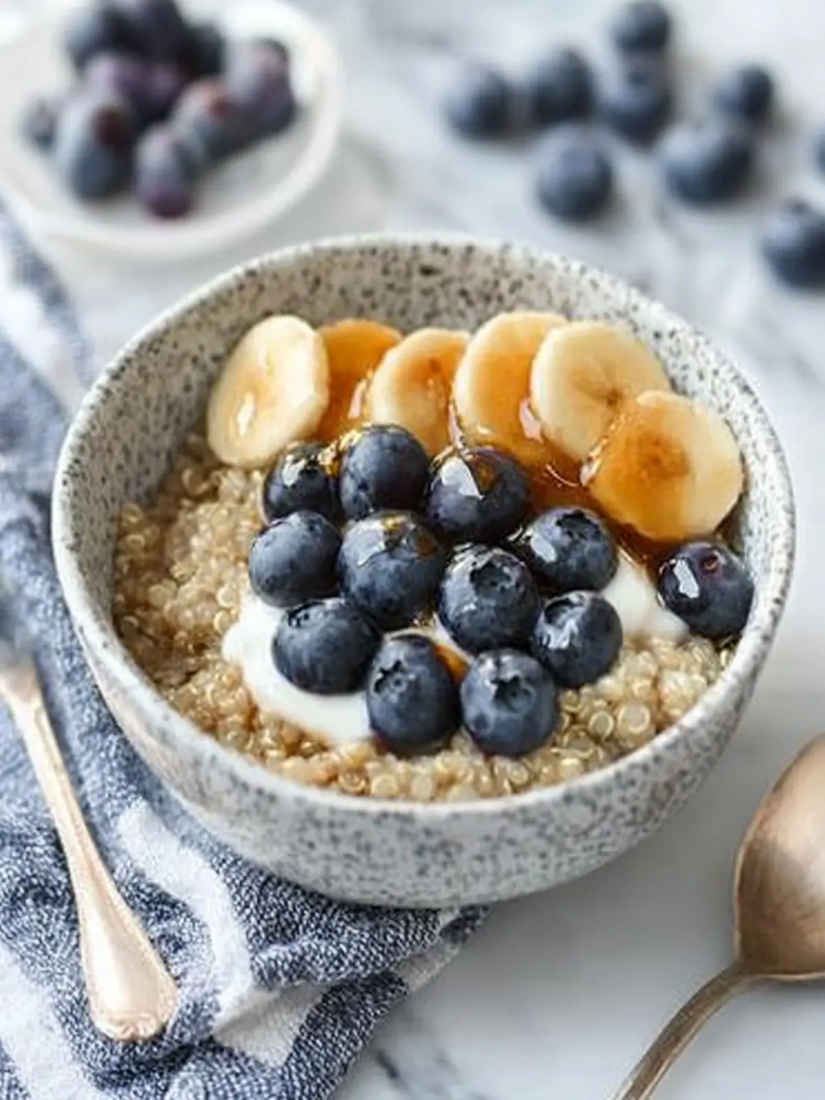 Delicious Hot Blueberry Honey Breakfast Quinoa You’ll Love Hot Blueberry Honey Breakfast Quinoa