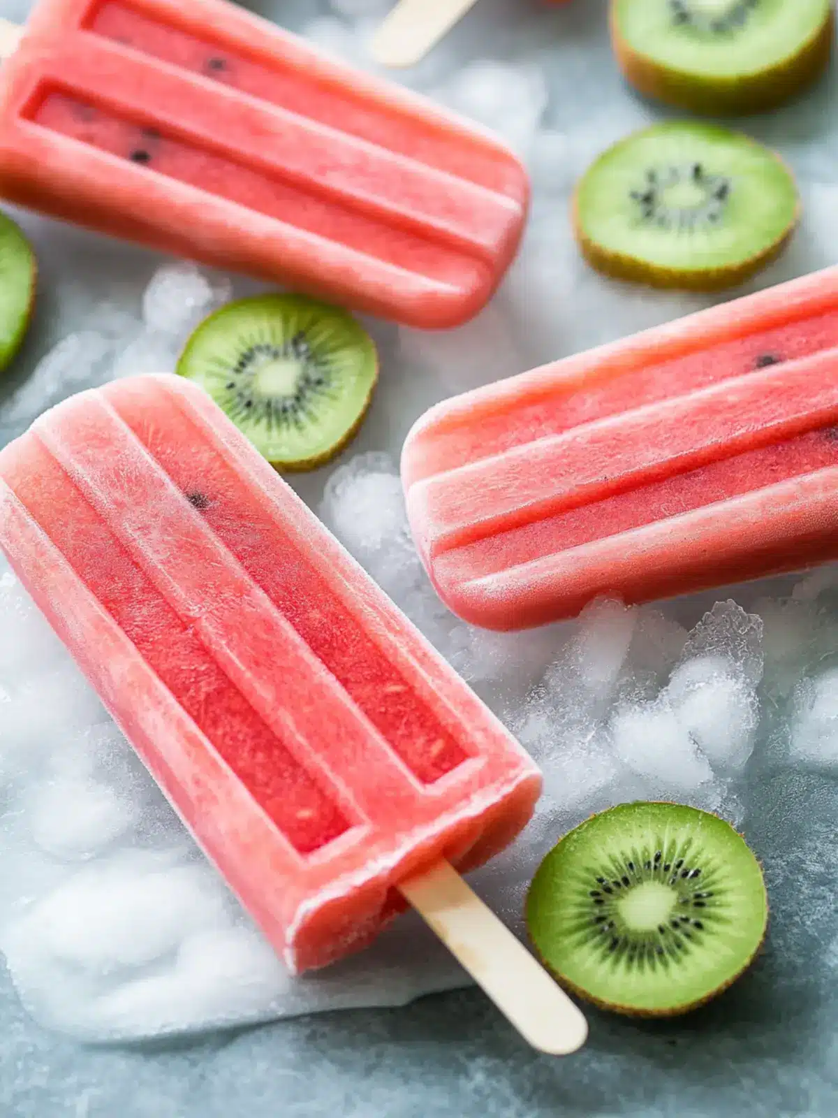 Delicious Watermelon Kiwi Popsicles to Beat the Heat Watermelon Kiwi Popsicles