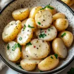 Creamy Garlic Sauce Baby Potatoes