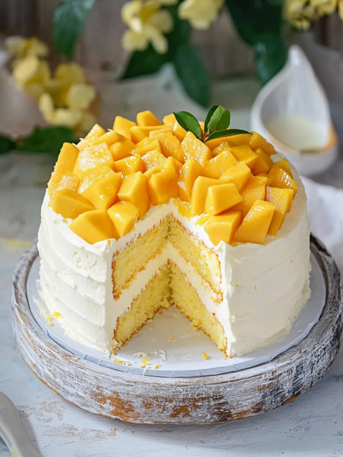 Irresistible Mango Cream Chiffon Cake You’ll Love to Make Mango Cream Chiffon Cake