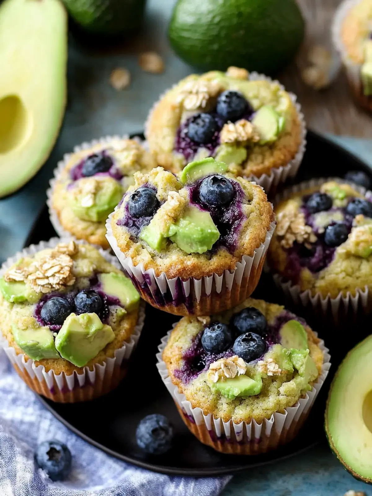 Delicious Avocado Blueberry Muffins for a Healthy Treat Avocado Blueberry Muffins