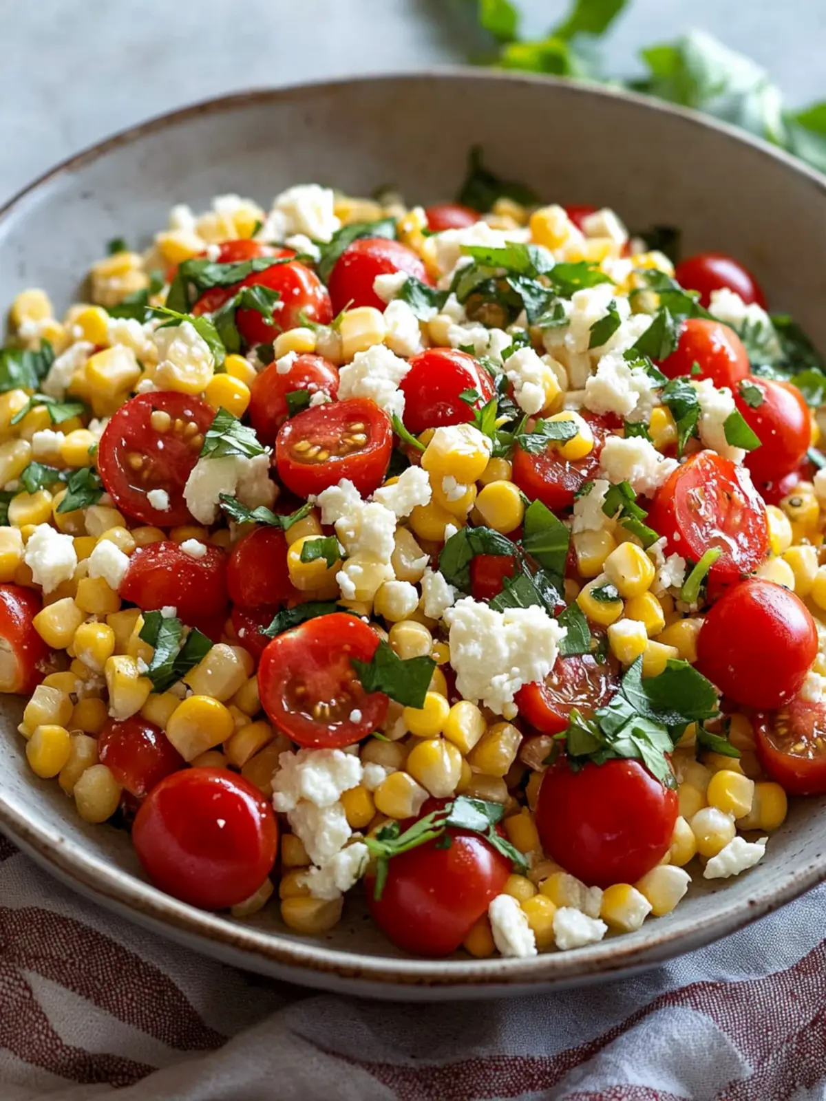 Corn, Tomato, and Feta Salad