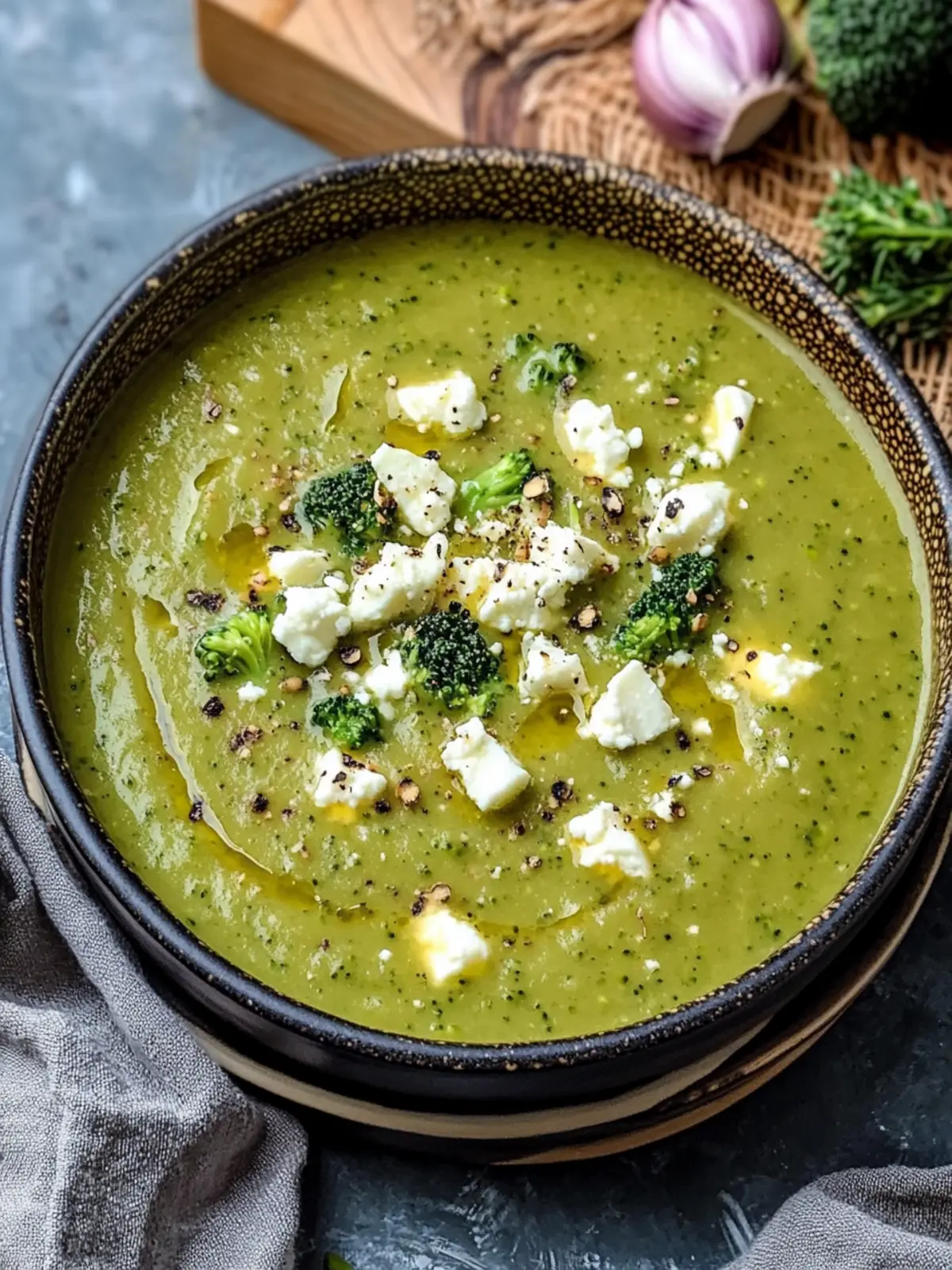 Cozy Broccoli Feta Soup That Wows in Just 50 Minutes Broccoli Feta Soup