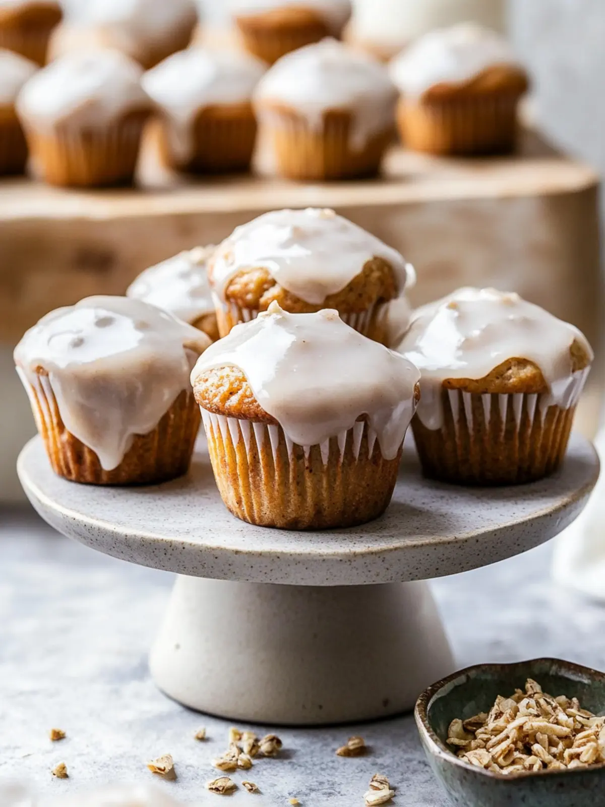 Delicious Mini Chai Muffins with Vanilla Bean Glaze Recipe Mini Chai Muffins with Vanilla Bean Glaze