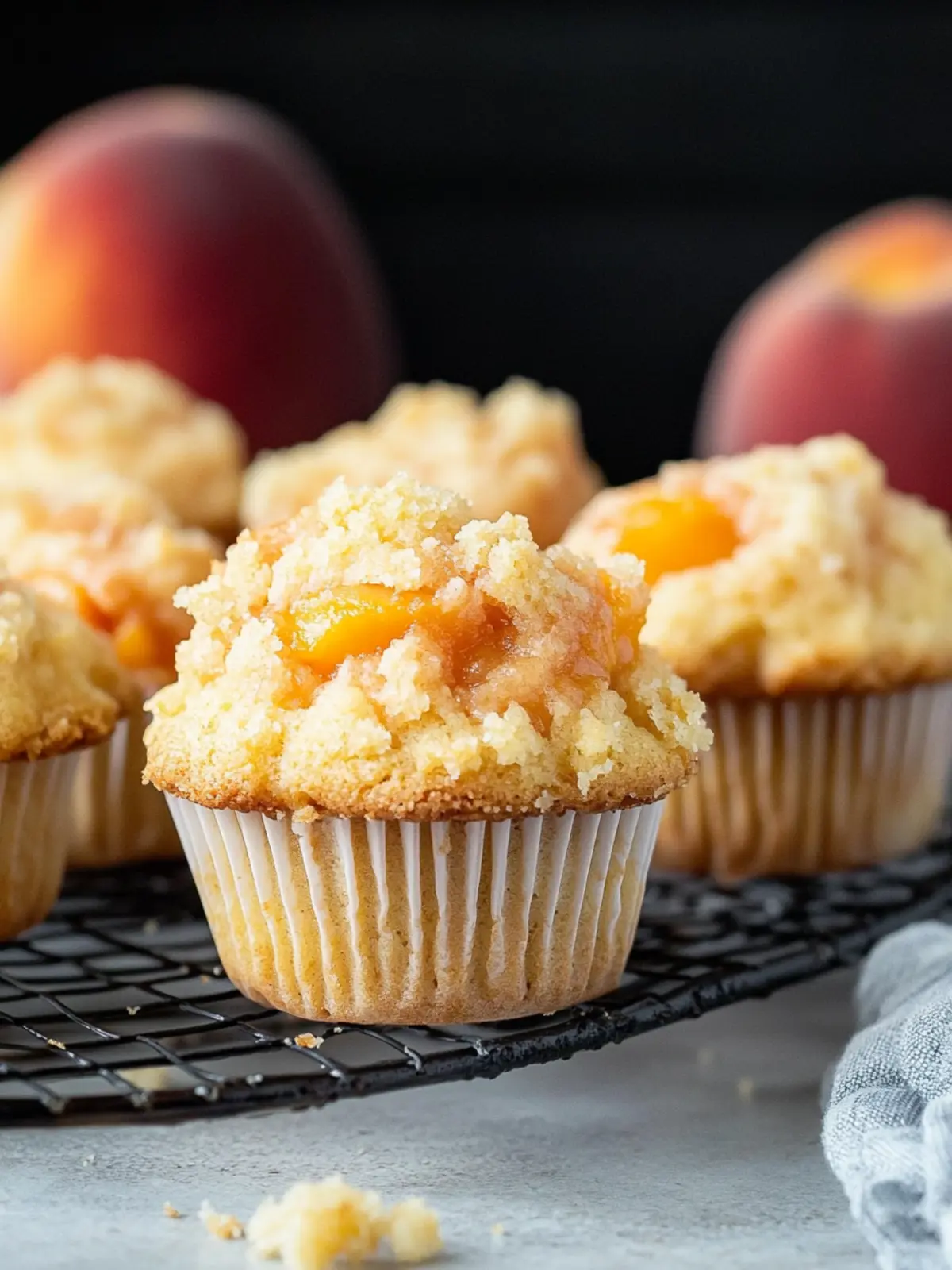 Delicious Peach Cobbler Muffins for Cozy Morning Moments Peach Cobbler Muffins