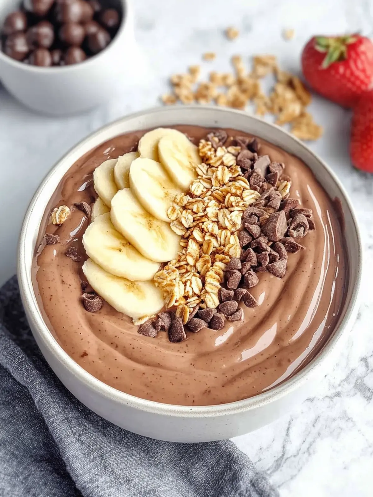 Indulge in this Creamy Nutella Smoothie Bowl Bliss Nutella Smoothie Bowl