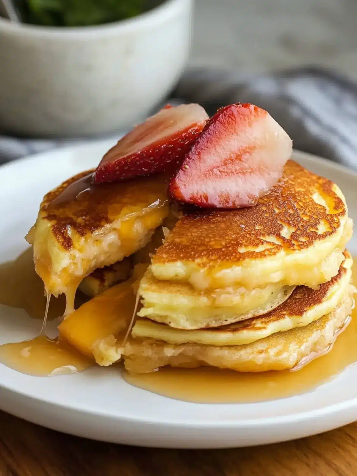 Cheesy Grilled Cheese Pancakes: Breakfast Bliss Awaits Grilled Cheese Pancakes