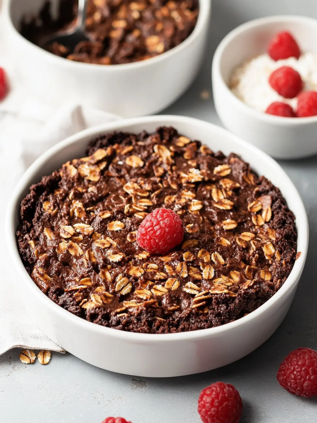 Indulge Guilt-Free with Brownie Baked Oatmeal Delight Brownie Baked Oatmeal