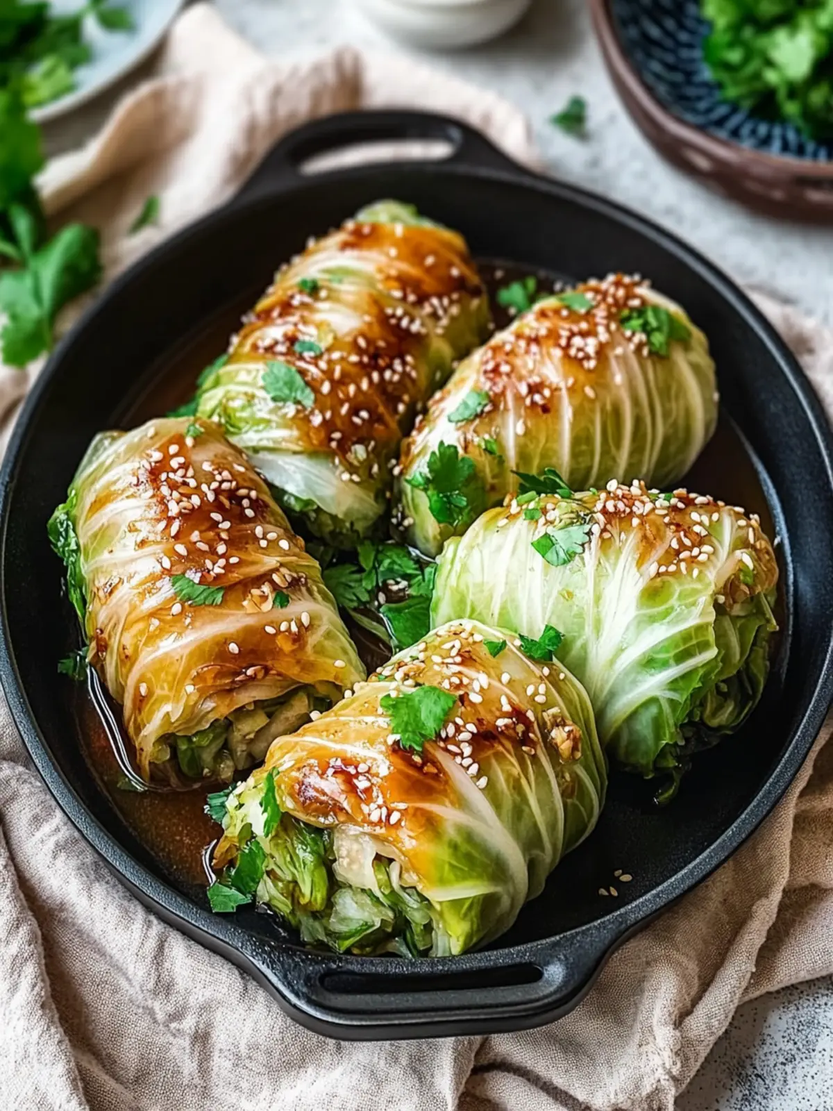 Savory Sesame Ginger Keto Cabbage Rolls You’ll Love to Make Sesame Ginger Keto Cabbage Rolls