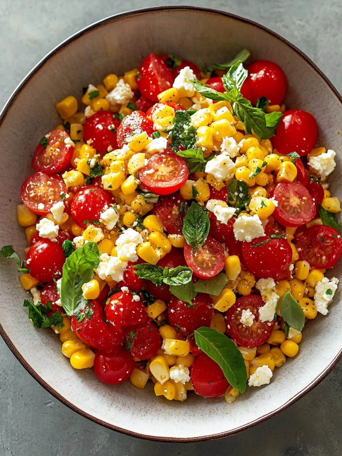 Fresh Corn, Tomato, and Feta Salad: A Zesty Summer Delight Corn, Tomato, and Feta Salad
