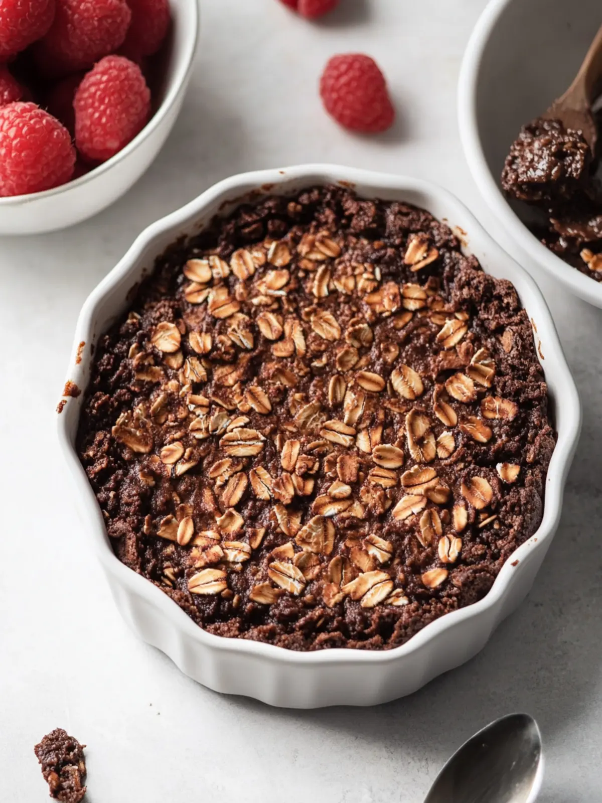 Indulge Guilt-Free with Brownie Baked Oatmeal Delight Brownie Baked Oatmeal