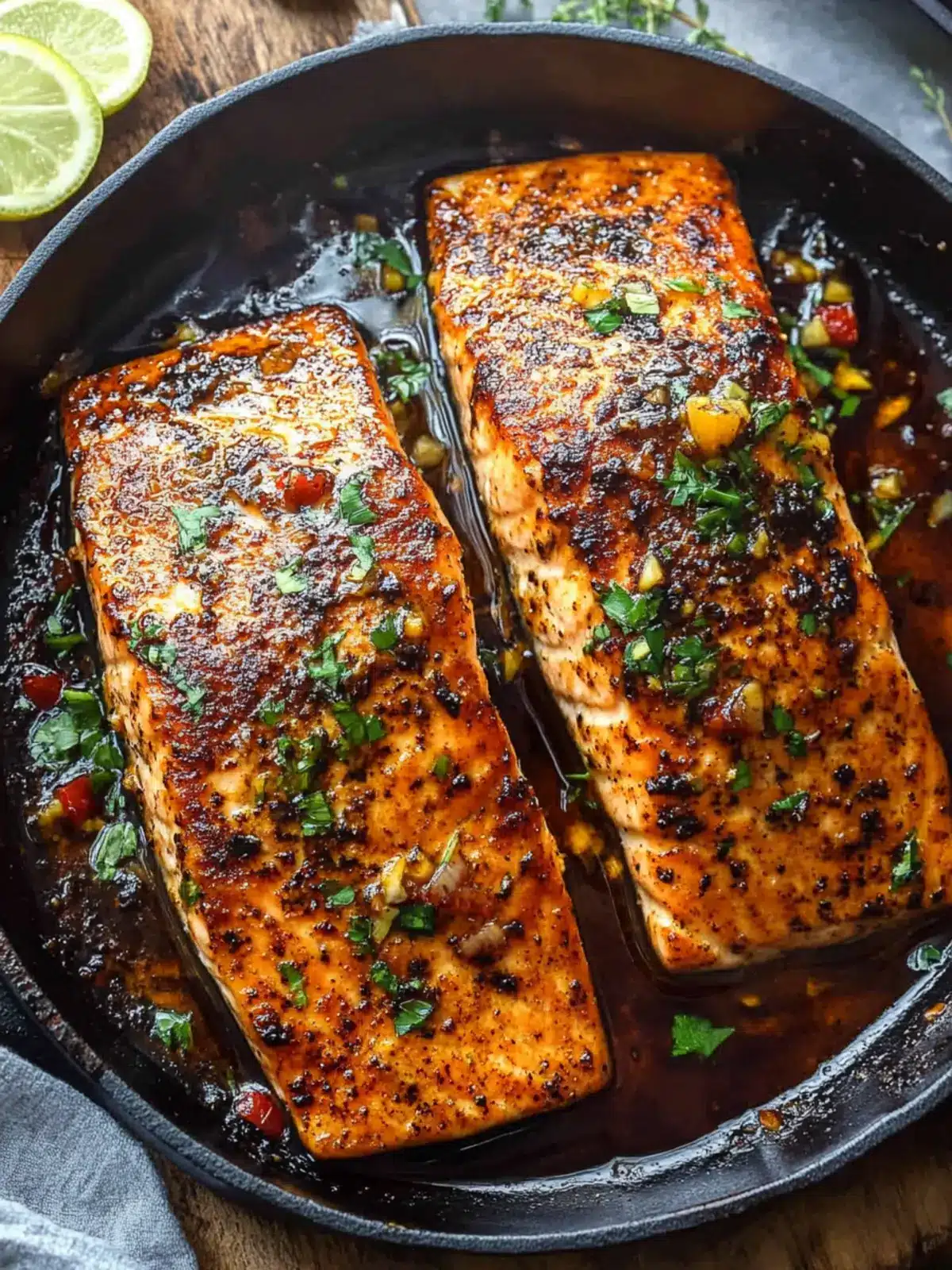 Cajun Honey Butter Salmon: A Sweet & Savory Dinner Delight Cajun Honey Butter Salmon