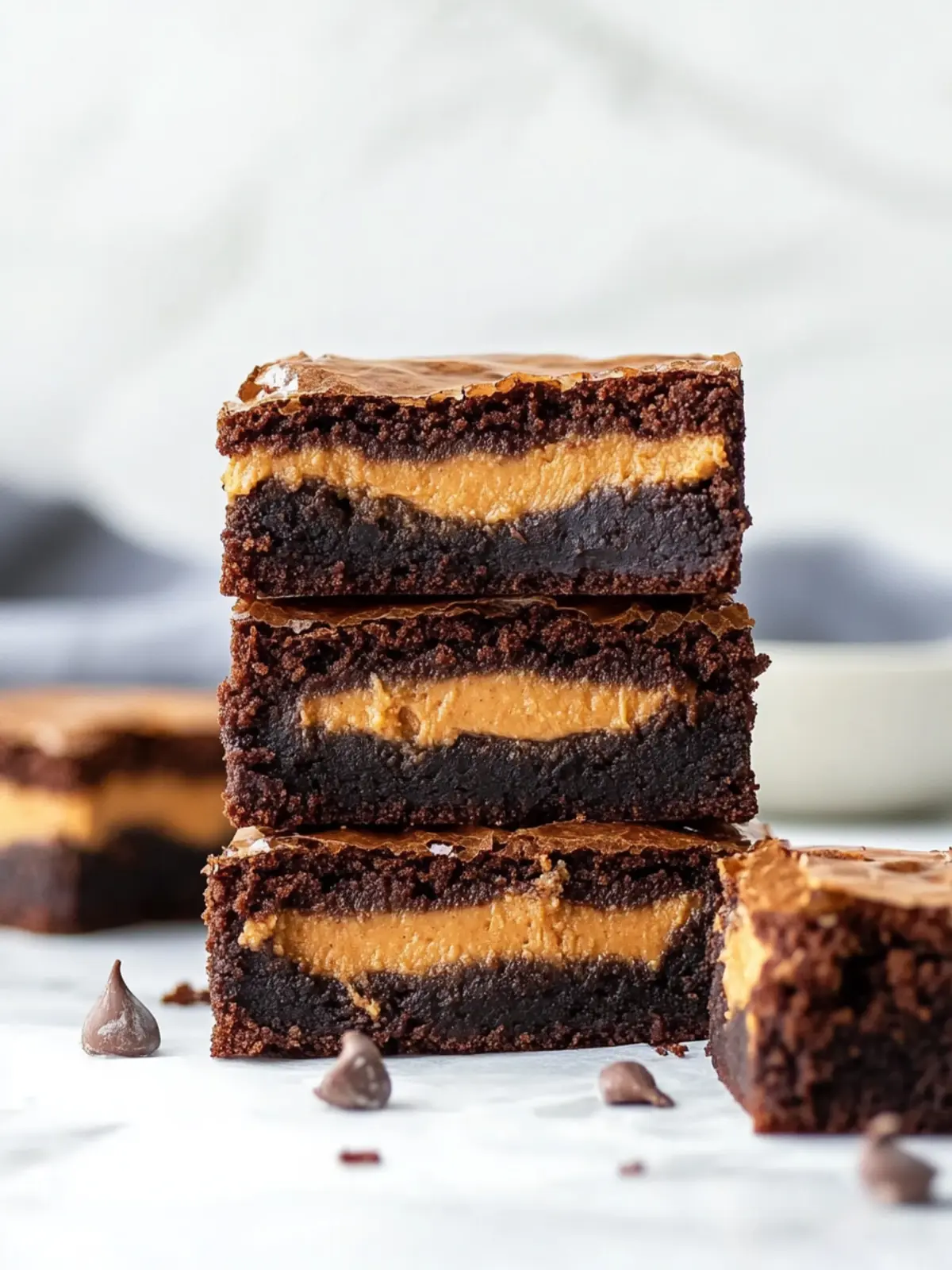Decadent Peanut Butter Stuffed Brownies That Wow Every Time Peanut Butter Stuffed Brownies