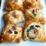 Delicious Ham Cheese & Spinach Puffs for Cozy Evenings Ham Cheese & Spinach Puffs