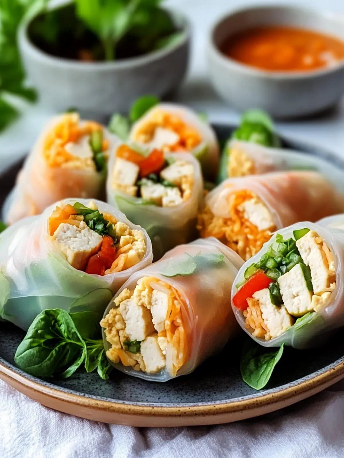Healthy Tofu Spring Rolls That Will Ignite Your Taste Buds Tofu Spring Rolls