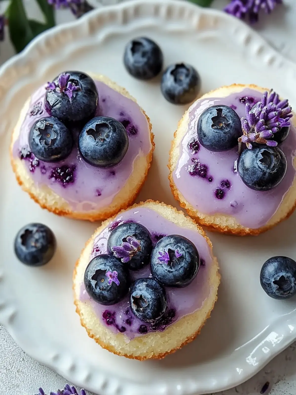 Lavender Blueberry Tea Cakes for a Sweet Afternoon Treat Lavender Blueberry Tea Cakes