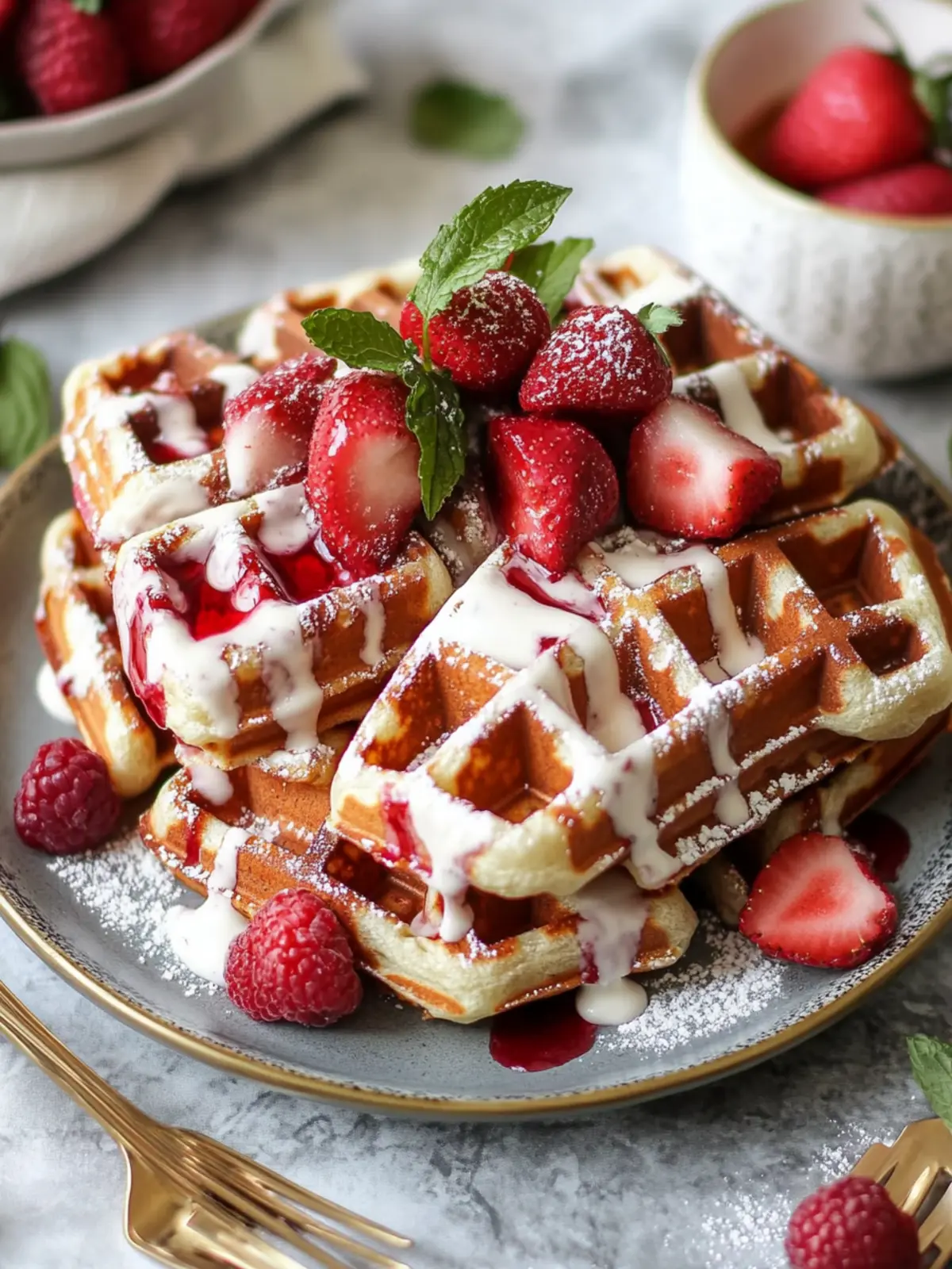 Irresistible Red Velvet Marble Waffles for Weekend Fun Red Velvet Marble Waffles