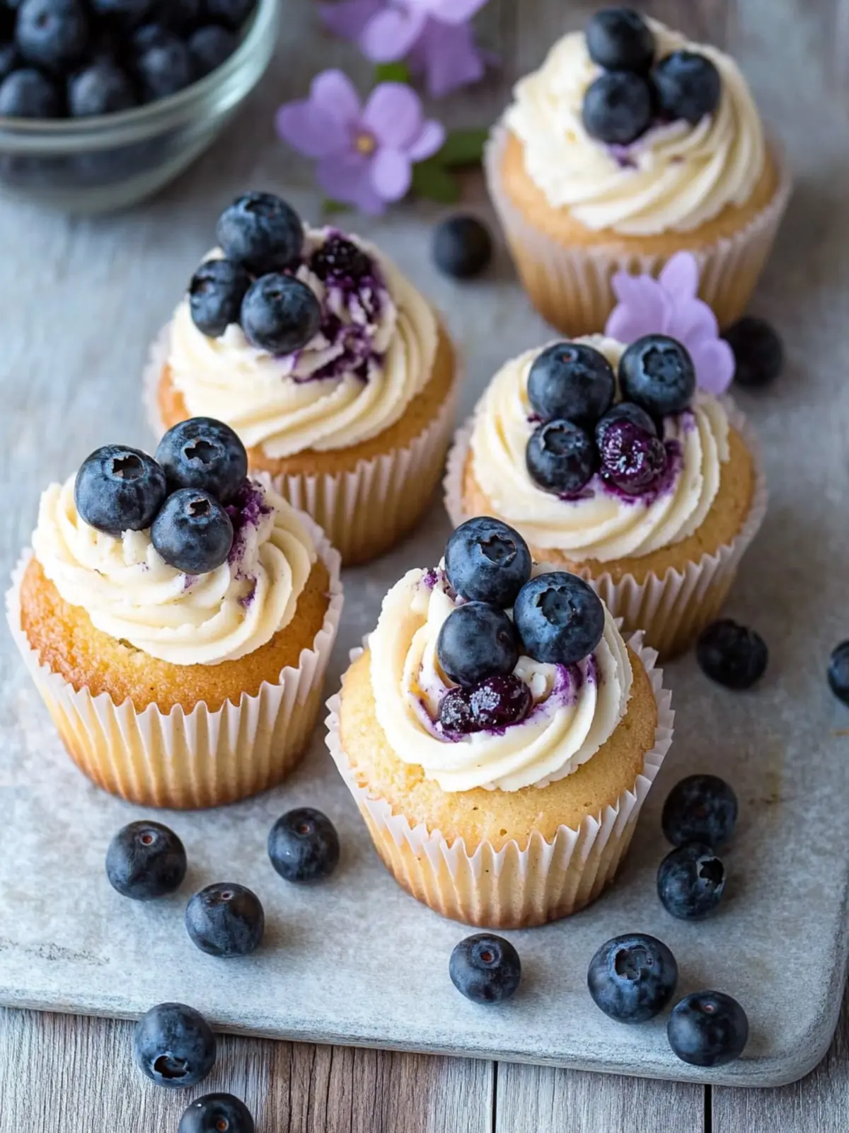 Delicious Blueberry French Toast Cupcakes You'll Love Blueberry French Toast Cupcakes