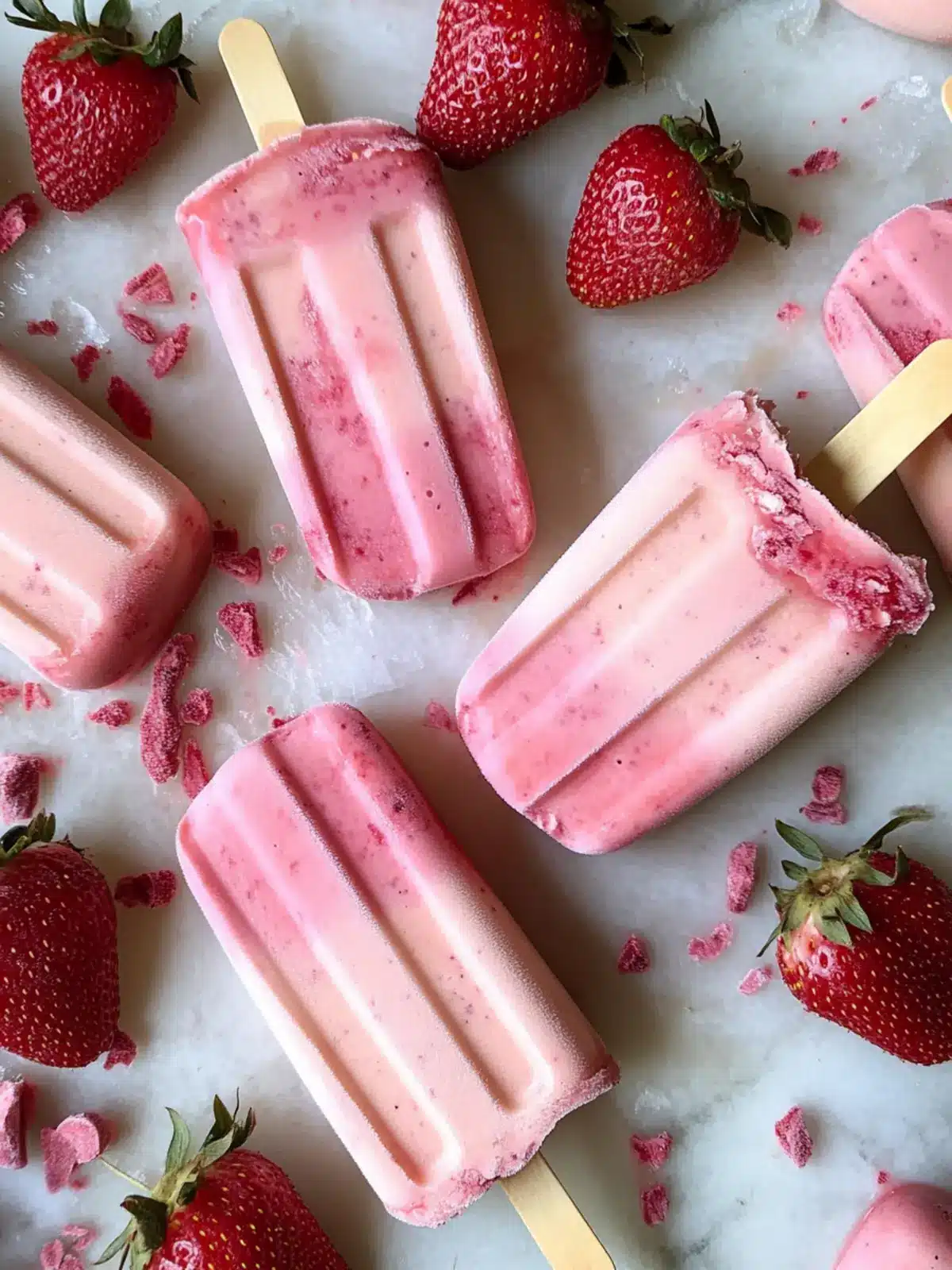 Delicious Strawberry Frozen Yogurt Bars You’ll Love Strawberry Frozen Yogurt Bars