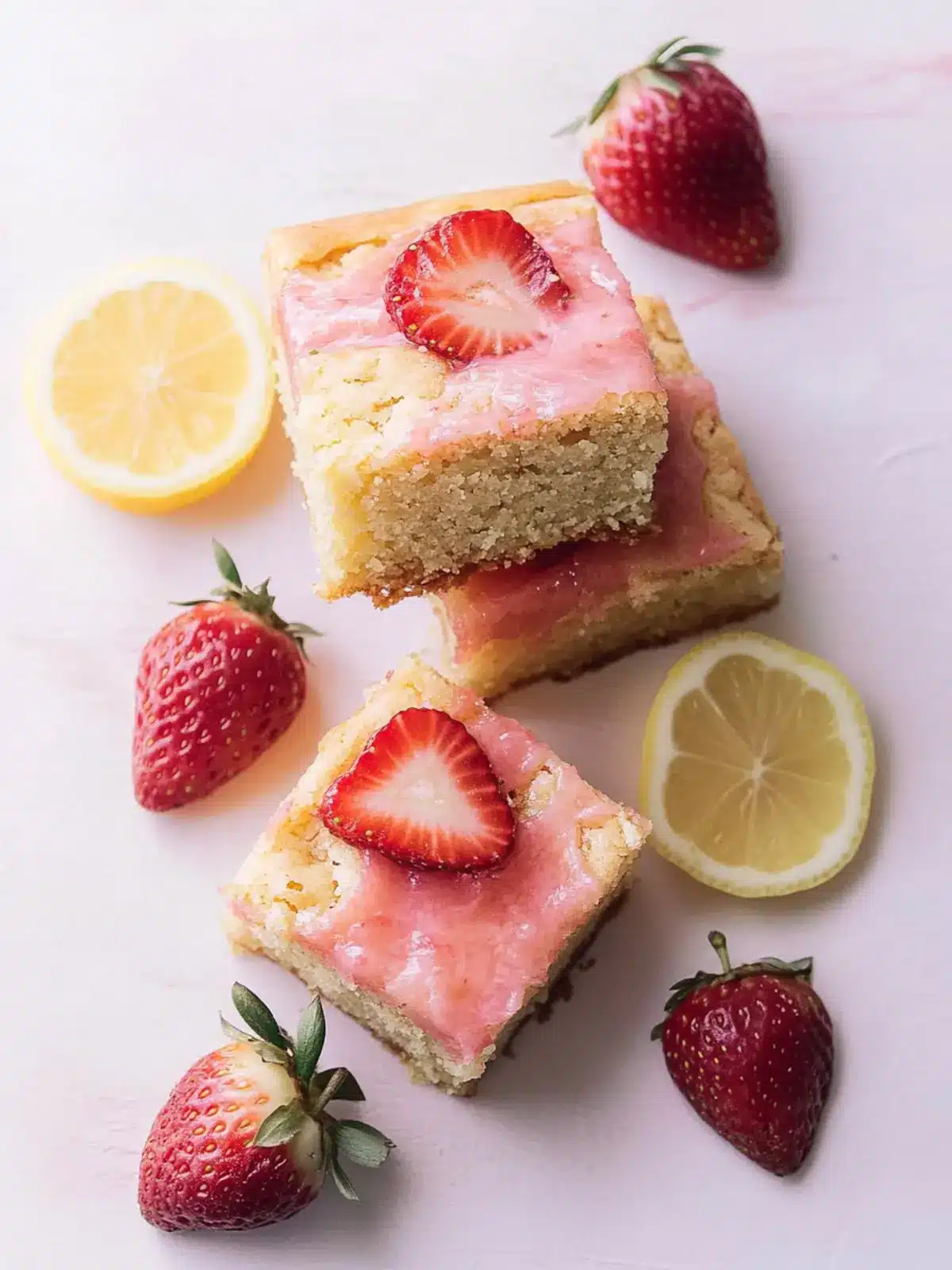 Irresistible Strawberry Lemon Blondies for a Sweet Retreat Strawberry Lemon Blondies