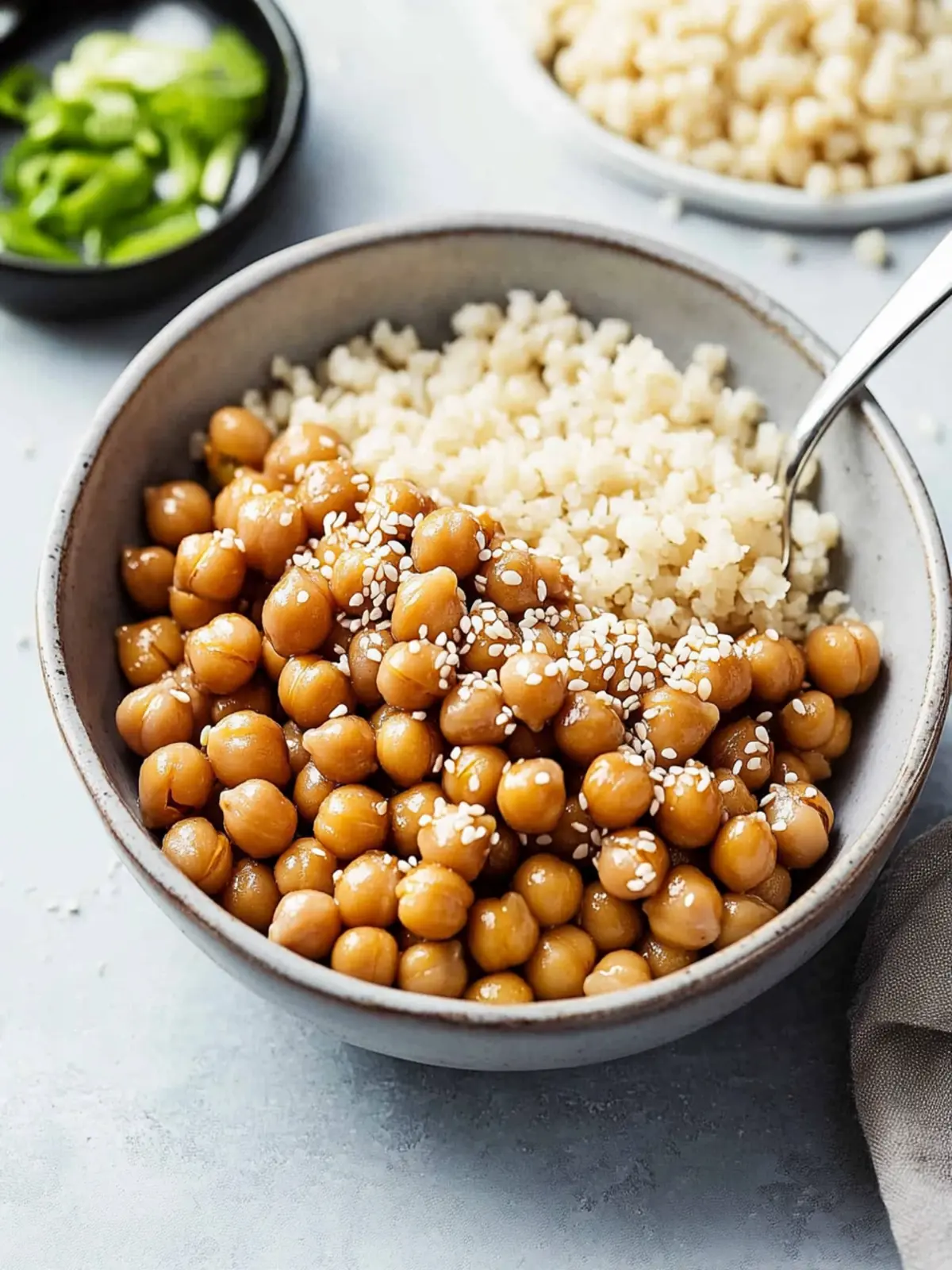 Sticky Sesame Chickpeas: Your New Weeknight Dinner Hero Sticky Sesame Chickpeas